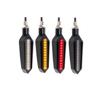 Luz Indicadora De Señal Giro Ámbar 10mm, Delantera Y Trasera Blanca, Circulación Diurna, Lámparas Freno Rojas Que Fluyen para Yamaha YBR DT MT 250 MT125