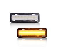 Luz Indicadora Espejo Lateral Para Chevy Para Camaro 1985 1986 1987 1988 1989 1990 1991 1992 2 Luces LED Posición Delanteras(Clear Lens Amber)