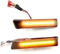 Luz indicadora lateral del guardabarros del coche Luz de repetición marcador lateral dinámica, lente ahumada ala delantera coche, para Bmw, para Serie 3 E36 19961998 M3 Facelift 19971999, para