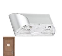 Luz infrarroja inteligente con sensor de movimiento - Cerradura de puerta inalámbrica de 4 LED y lámpara de armario, detector de movimiento automático para uso en dormitorio, accesorio acrílico de 4,6