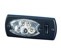 Luz Interior 12 V LED HELLA 1,2 W 5 LEDs glasklar Negro con Marco u.a. AEBI