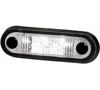 Hella Luz de acceso interior LED 2XT 959 510-427, 12/24V, 0,5W, tulipa transparente, LED blanco