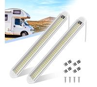 luz Interior del Coche, 12V 120LEDs Iluminación Interior Universal lámpara de Coches, 6000K con Interruptor Tubo Lámpara de Coches para Vehículos, Camión, Caravana, Barco