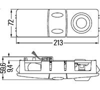 Luz interior HELLA 2JA 009 037-027 para RENAULT TRUCKS KERAX 10.837 2005-2009