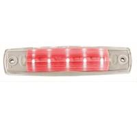 Luz interior - Mini ThinLED - LED - 12V - atornillado - ECE - Color de tulipa: transparente - Color LED: rojo