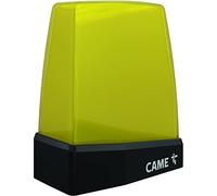 Luz intermitente CAME KRX LED con alimentación de 24 V CA/CC a 230 V CA con antena doble integrada cúpula amarilla KRX1FXSY 806LA-0030