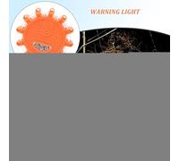 Luz intermitente de advertencia LED: diseño resistente al agua + múltiples modos de parpadeo, baliza de seguridad para vehículos, lámpara LED de alta visibilidad, luz de alerta de emergencia duradera