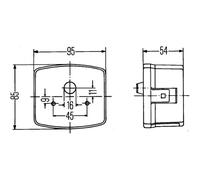 Luz intermitente HELLA 2BE 003 182-091 izquierda