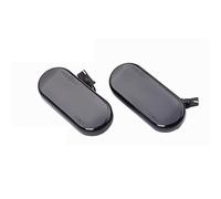 Luz Intermitente Lateral Compatible Con Ford Para Fiesta 2001 2002 2003 2004 2005 2006 2007 2008 2009 2010 2 Luces De Posición Laterales Dinámicas Con Señal De Giro Fluida.(Black)