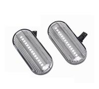 Luz Intermitente Lateral Compatible Con Ford Para Fiesta 2001 2002 2003 2004 2005 2006 2007 2008 2009 2010 2 Luces De Posición Laterales Dinámicas Con Señal De Giro Fluida.(Clear)