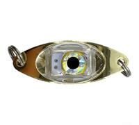 Luz intermitente multicolor para pesca en aguas profundas | Carcasa de hierro impermeable, tamaño compacto de 49 x 18 mm, sellada para sistema de batería, lista para agua profunda