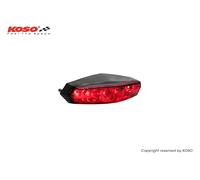 Luz Koso trasera LED Mini (cristal ahumado) con luz de matrícula