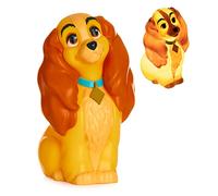 Luz La Dama y el Vagabundo - Lámpara Oficial de Disney, Regalo Decorativo con Forma de Cocker Spaniel, 17cm
