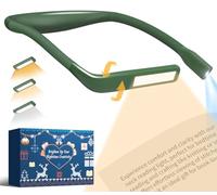 Luz Lectura Libros Cama Lampara - Lampara de Lectura Recargable 3 Colores Protección Ocular Luz Lectura Cuello Flexibles, Lámpara para Leer, Tejer, Coser, Acampar, Regalos para Hombre Mujer Lectores