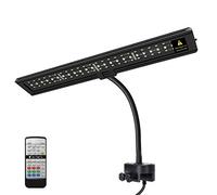 Luz LED Acuario, Espectro Completo Clip de Iluminacion para Acuarios, Lámpara de Acuario Plantas con Control Remoto (13W)