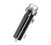 luz led barco Lámparas solares prácticas, impermeables, luz de señalización de red solar, luces de navegación marítima de doble modo for ancla.(Red+white)