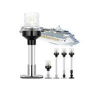 luz led barco Luz de señalización náutica de 12V/24V, luces de navegación for barcos, plegable 360 grados, LED for yates y embarcaciones, lámpara de ancla.(12inch type2)