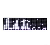 Luz LED controlada por sonido con análisis FFT, iluminación ambiental de ritmo musical para el interior del coche, sensibilidad ajustable, diseño compacto de 250 mm,