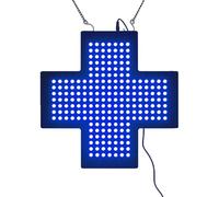 Luz LED Cruzada Farmacia, Luz Señal Cruzada Farmacia, Ahorro Energía, 3 Modos: Siempre Encendido/Parpadeo Nivelado/Parpadeo General, Utilizado para Decoración Paredes Ventanas/Farmacia