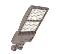 Luz LED de 300 W for áreas caja zapatos, iluminación estacionamientos, farola exterior, reflector for estadios, distribución tipo III, 40500 LM, 5000 K, luz marrón día, ETL, DLC. Datos
