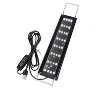 Luz LED de acuario con función temporizador con encendido y apagado | Iluminación de acuario completa para peces, habitación de los niños, escritorio, casa, salón, dormitorio