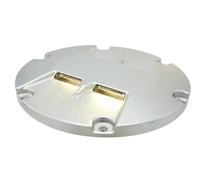 Luz LED de borde de pista empotrada JCL300 (12" 6 mm), luz de protección de pista, transformadores de iluminación de aeródromos(Red)