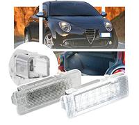 Luz LED de cortesía umbral puerta compatible con A-lfa Romeo Mito Brera GT Spider CANBUS, luz maletero guantera reposapiés bienvenida repuesto alta luminosidad SMD