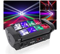 Luz LED de escenario Spider Moving Head RGBW, luz de fiesta, control musical/controlador Dj 512 Dmx luz para bar, club, fiesta, discoteca, balón de escenario LED, espectáculo.