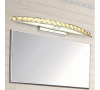 Luz Led de Espejo de Cristal Lámpara Impermeable Del Gabinete Del Espejo Del Baño Luz de Maquillaje de la Pared Del Baño de Aluminio para el Hotel, la Familia, el Champán/Champagne 44Cm