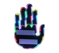 Luz LED de gesto de mano para ventana de coche, señal de furia de carretera, parpadea hacia arriba y con control remoto, material ABS, 203 cuentas de lámpara