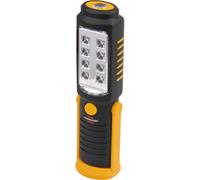 Brennenstuhl Linterna de trabajo LED HL DB 81 – 250+100 lm, base magnética, hasta 10 h, a pilas