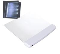 Luz LED de lectura de libros, luz plana para leer en la cama, lámparas de panel brillantes de lectura nocturna, luz de lectura nocturna, lámpara LED de libro para dormitorio, cama, dormitorio