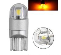 Luz LED de lectura para matrícula, lámpara lateral DRL ámbar, T10 2SMD 3030 W5W 194 168, 1 unidad
