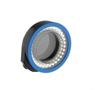 Luz LED de microscopio ajustable para fuente con 32 cuentas | Construcción de metal de plástico para inspección técnica de laboratorio | Lámpara de anillo regulable polarizada dual