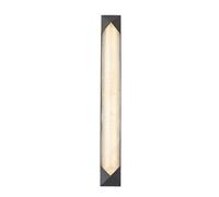 Luz LED De Pared Alabastro Metal 3000K 1395lm 63.5cm Bronce Antiguo Blanco