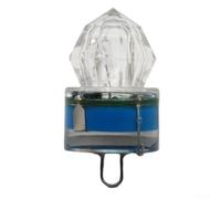 Luz LED de pesca bajo el agua, señuelo intermitente activado por agua para gota de mar profundo, agua salada fresca, 300 horas de duración, rojo, blanco, azul, verde (azul)