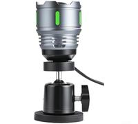 Luz LED de pesca de 10 W con enfoque ajustable y soporte magnético para pesca nocturna, lámpara flexible de 360 ° (B)