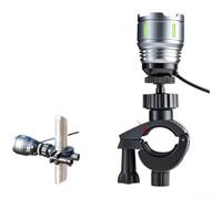 Luz LED de pesca de 10 W con enfoque ajustable y soporte magnético para pesca nocturna, lámpara flexible de 360 ° (H)