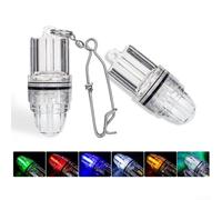 Luz LED de pesca para mar profundo con modos duales constante e intermitente, luz compacta impermeable para una mayor atracción de los peces (siempre encendida)