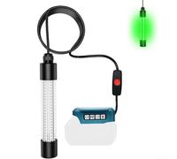 Luz LED de pesca subacuática con 126 LED 1300 lúmenes IP68 impermeable para batería Iluminación de 360 grados para uso nocturno (forMAKITA 18V-13W)