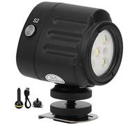 Luz LED de relleno para buceo SL18, 40 m, impermeable, 7500 K, minicámara subacuática, luz de vídeo, chips LED de alto brillo para fotografía de buceo, aleación de 208 g
