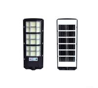 Luz LED de seguridad solar para exteriores con sensor de movimiento, lámpara de pared de jardín impermeable para patio, patio e iluminación de camino (413 mm)