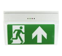 Luz LED de señalización de salidas de emergencia B-SAFETY, E-LUX STANDARD de montaje en pared/techo, 3h LED AT