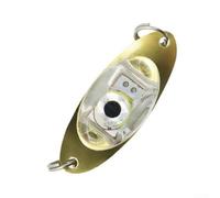 Luz LED de señuelo de pesca para pesca nocturna subacuática, lámpara de cebo en forma de ojo con brillo intermitente de 4 colores (blanco/verde/azul/rojo), impermeable y resistente a la presión para