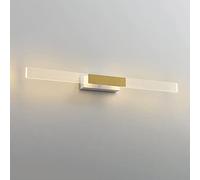 Luz LED de tira larga para espejo, lámpara de tocador para baño, iluminación de maquillaje, montaje de tocador, lámparas montadas en la pared, sobre gabinete con espejo, espejo de baño acrílico,