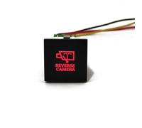Luz LED DRL para coche, botón de interruptor antideslizante antideslizante para cámara de encendido y apagado, compatible con VW Interruptor Basculante Botonera Elevalunas(Rever camera)