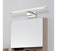 Luz Led Espejo Baño 3000K Maquillaje Luz Anti Niebla Espejo Gabinete Lámpara Impermeable Acero Inoxidable Pared Luz para el Hogar, Hotel/58Cm14W
