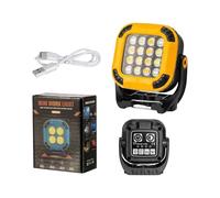 Luz LED Imanada - Luz De Trabajo Magnética Compacta A Pilas | Iluminación Portátil Para Trabajo Seguridad Viaje Reparación Coche Acampada