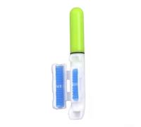 Luz LED impermeable para pesca nocturna, indicador de mordida de silicona con iluminación brillante, compatible con costa marina y cañas de cebo en colores verde, rojo y blanco (A verde)