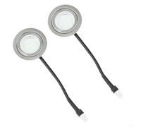 Luz LED integrada para estufa, lámpara redonda de 12 V para campana extractora, repuesto de iluminación de cocina blanca brillante de 1,5 W, 6,8 x 14,5 cm, paquete de 2